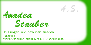 amadea stauber business card